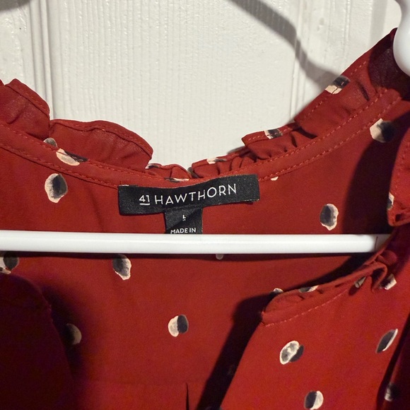 41Hawthorne Tulip Sleeve blouse - size large - Picture 3 of 4